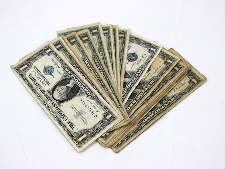 #36148-•-(20)-1957-1-dollar-silver-certificates-image-1