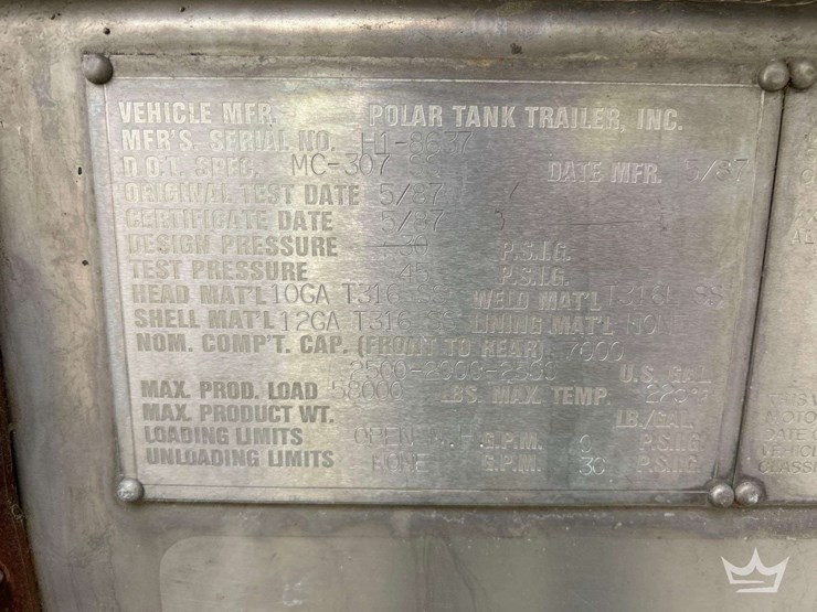 1987-polar-307-ss-3-comp-ss-insulated-t/a-chemical-tanker-trailer-image-5