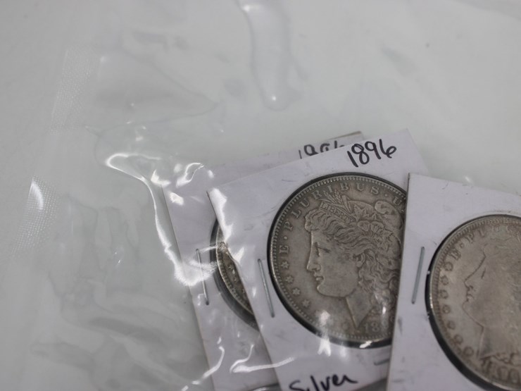 #36126-•-(5)-1896-morgan-silver-dollars,-90%-silver-image-5