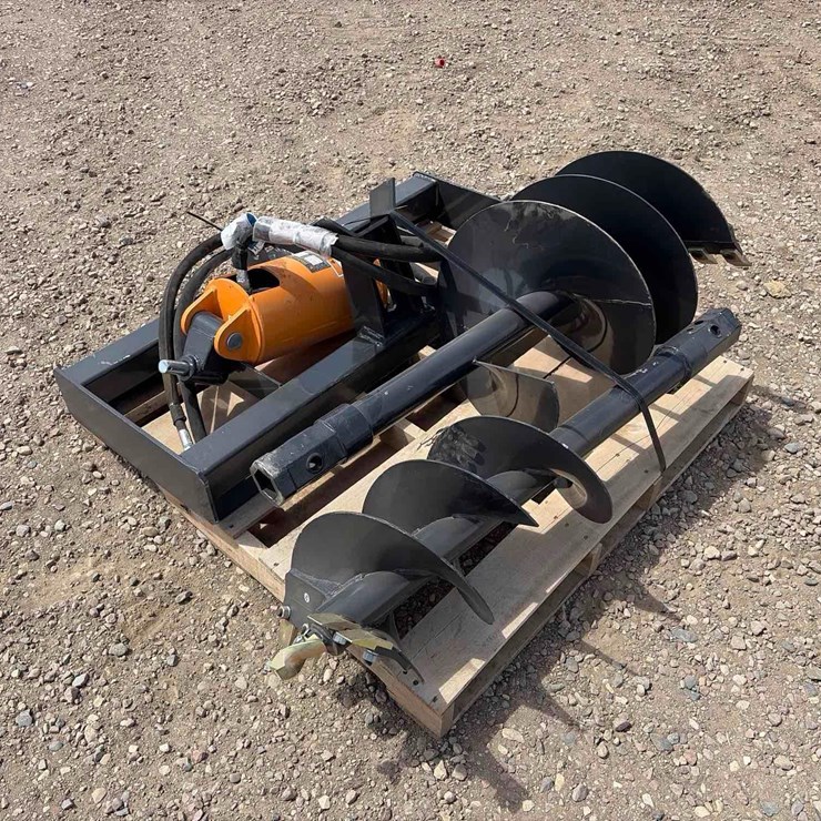 Unused 2026 Wolverine ADB-13-1218R Skid Steer Auger Drive and Bit Attachment