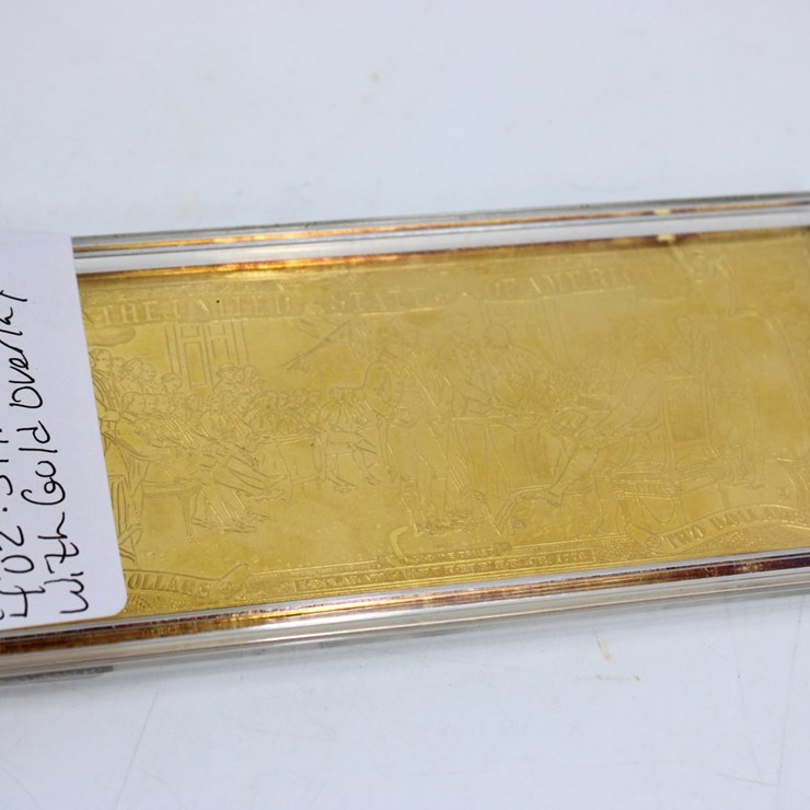 #36143 • (1) 2006, 4 OZ, SILVER BAR WITH GOLD OVERLAY