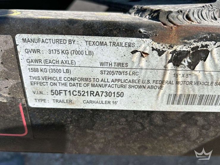 2024-texoma-16ft.-t/a-equipment-trailer-image-5