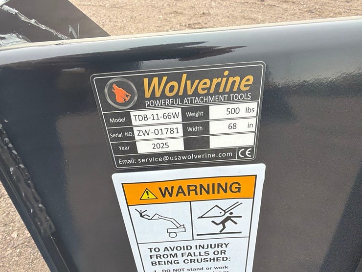unused-2025-wolverine-tdb-11-66w-skid-steer-track-duty-bucket-attachment-image-5