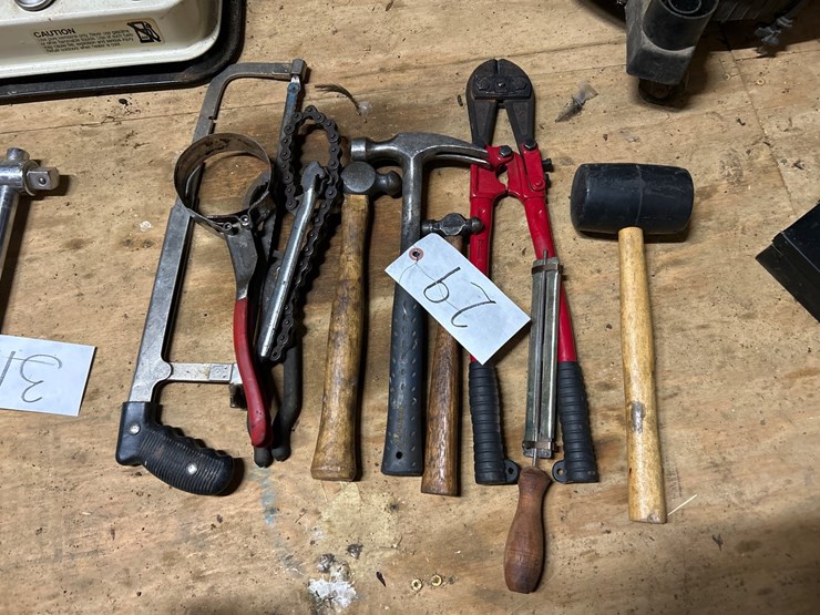 #29-•-estwing-hammer,-bolt-cutters,-filter-wrenches,-etc.-image-1