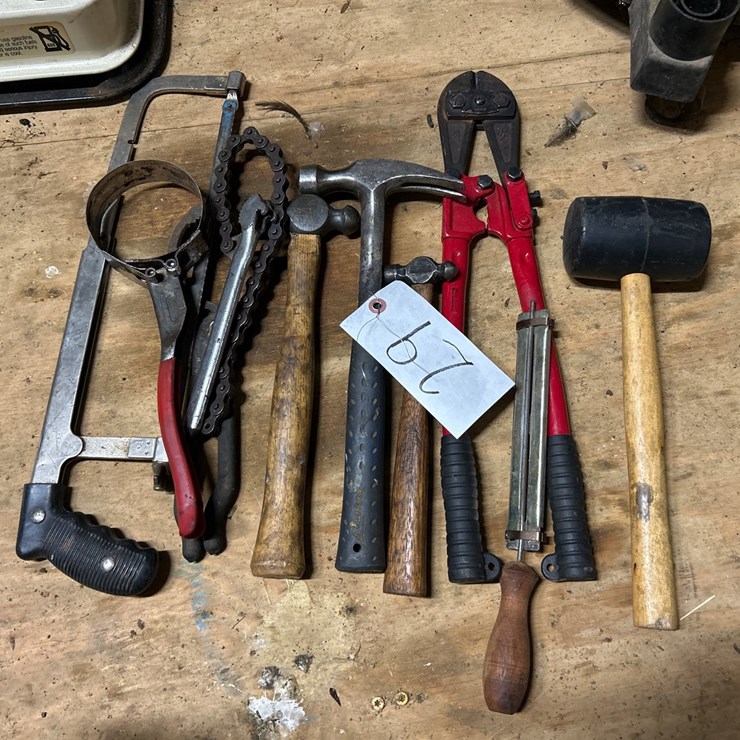 #29 • ESTWING HAMMER, BOLT CUTTERS, FILTER WRENCHES, ETC.