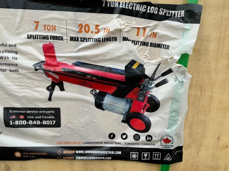 #4066-•-unused-2025-landhonor-7-ton-electric-log-splitter-image-2