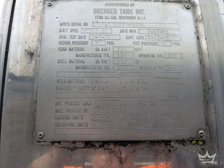 1993-brenner-307-ss-insulated-t/a-chemical-tanker-trailer-image-10