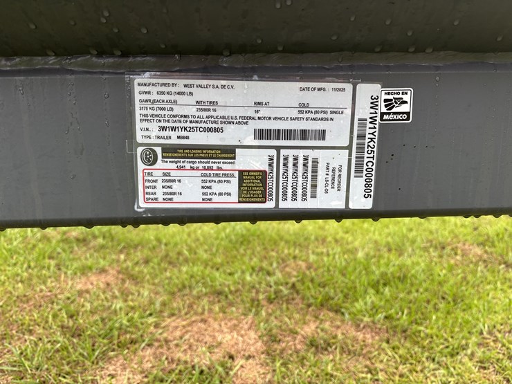 2026-west-valley-32-ft-bumper-pull-hydraulic-dump-hay-trailer-image-4