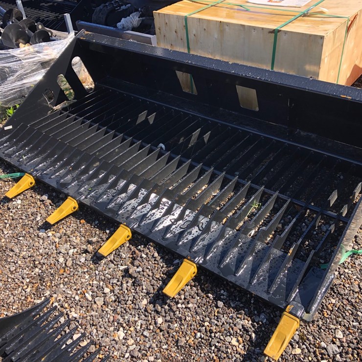 #30 • 78” SKID STEER ROCK BUCKET W TEETH