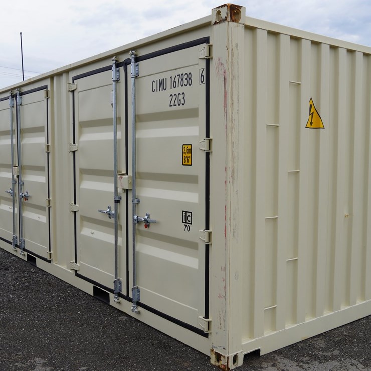 #4014 • One Trip 20' Multi Door Shipping Container