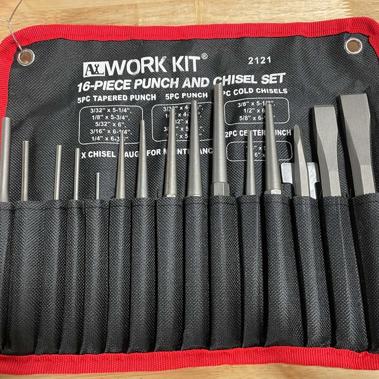 #2575 • 16 Piece Professional Punch And Chisel Set (CW)