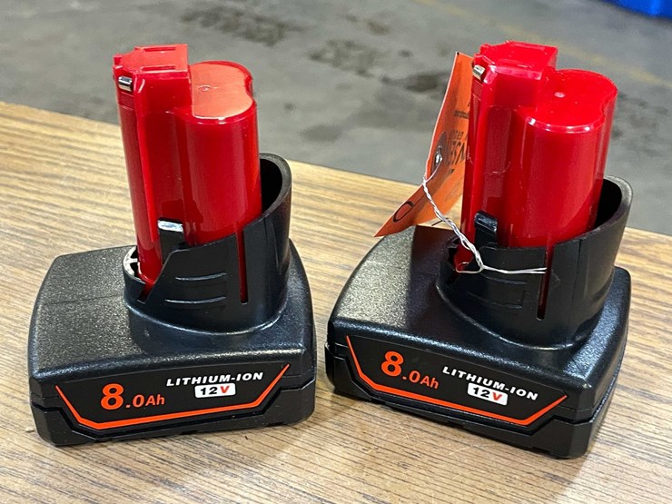 #2529-•-(2)-milwaukee-compatible-12-v-8.0ah-batteries-(pr13)-image-1