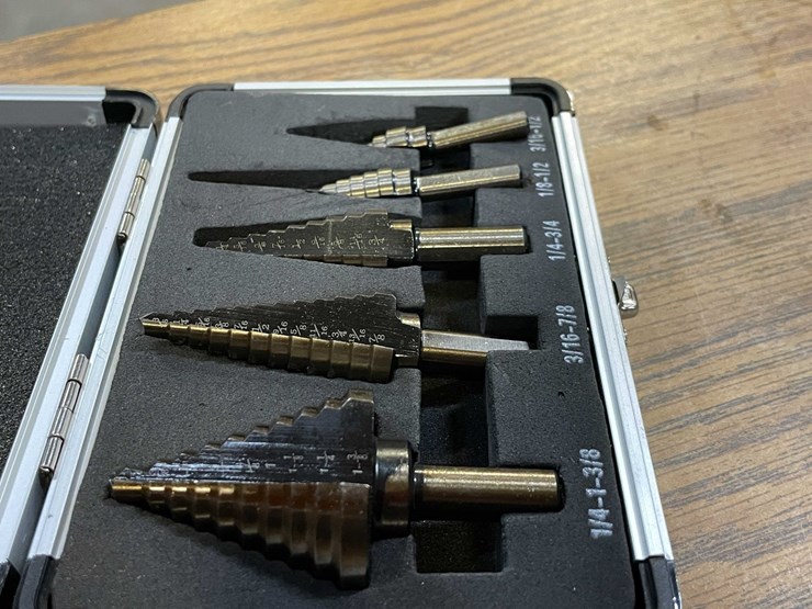 #2536-•-set-of-5-step-drills-in-metal-case-(pr13)-image-3