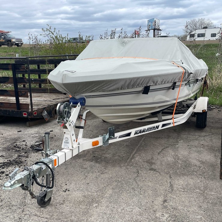 #1489 • 1991 17' Renker Fiberglass Boat (Has WI Title)