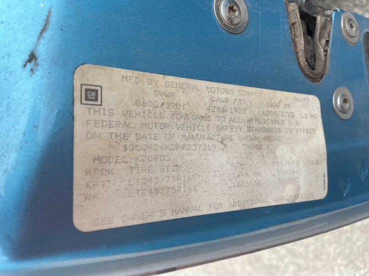 #1476-•-1993-chevy-3/4-ton-truck-(has-wi-title)(of)-image-42
