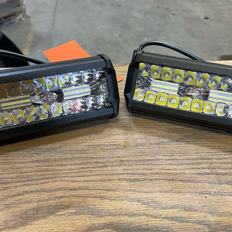 #2537 • (2) LED 6.5" L Work Lights, 12/24vdc (PR13)