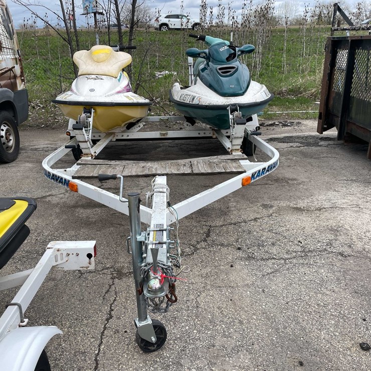 #1492 • (2) Sea-Doos with Trailer (Both Have Registration Card) (OF)