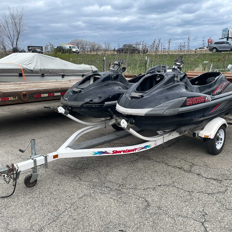 #1490 • Double PWC Shorelander Trailer & Waverunners