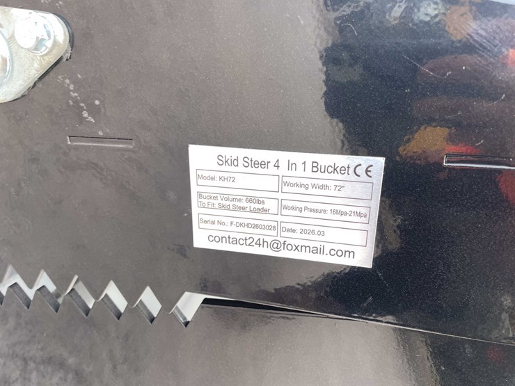 #3110-•-unused-2026-skid-steer-4-in-1-bucket-image-9