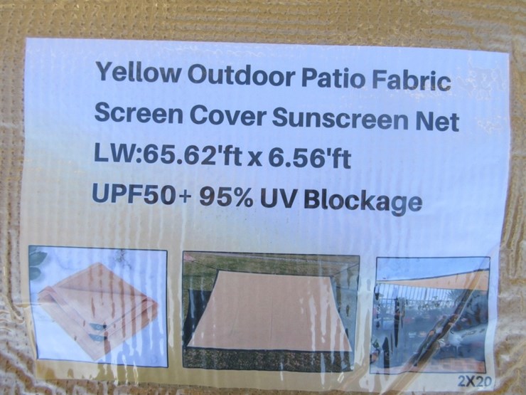 (2)-new-unused-outdoor-patio-fabric-screen,-image-2