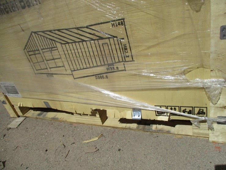 new-unused-25'-x-33'-double-garage-metal-shed,-image-4