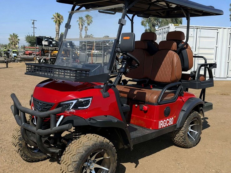 (red)-irgc80-lifted-electric-golf-cart-**unassembled**(new/unused)-plugs-into-standard-110-outlet,…-image-1