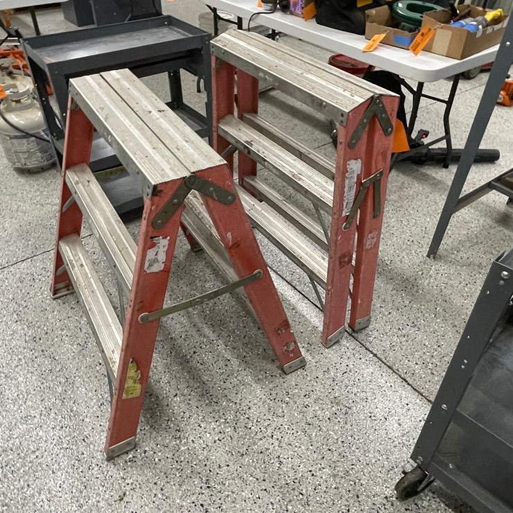 #8602 • (2) Werner Step Ladders