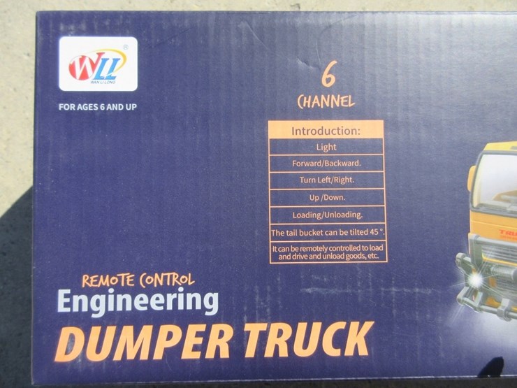 new-unused-remote-control-toy-dump-truck,-image-2