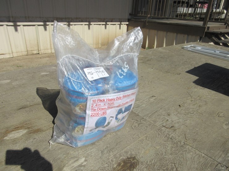 new-unused-2.4"-x-33'-hd-1-ton-ratchet-straps,-image-1