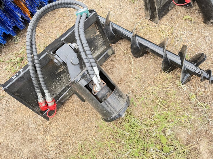 #615-•-8"-hydraulic-slip-auger-for-mini-skid-steer-image-1