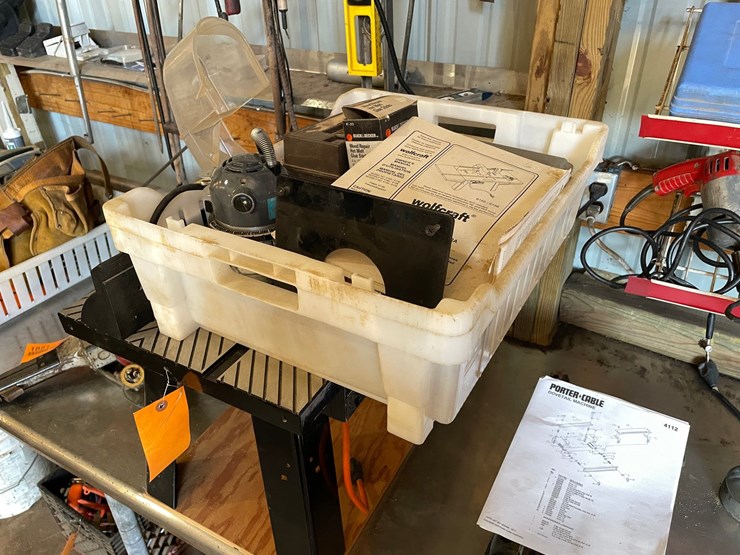 #1852-•-rockwell-router-with-wolfcraft-router-table-image-1