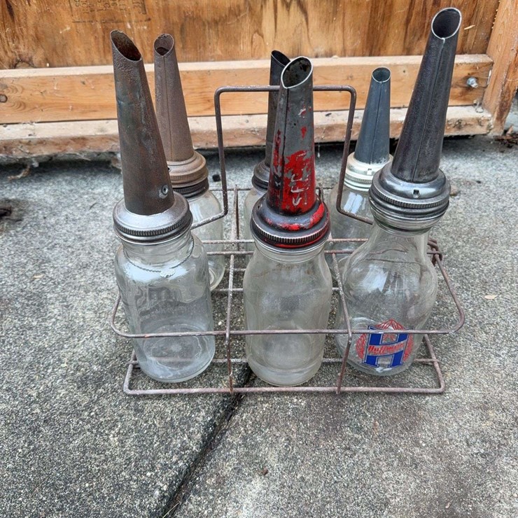 Oil Bottles and Carrier