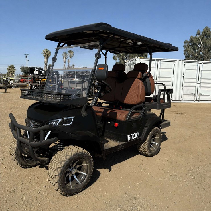 (Black) IRGC80 Lifted Electric Golf Cart **Unassembled**(New/Unused) Plugs into standard 110 outlet…