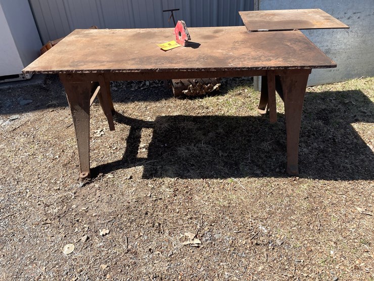 #1886-•-steel-welding-table-with-add-on-image-2