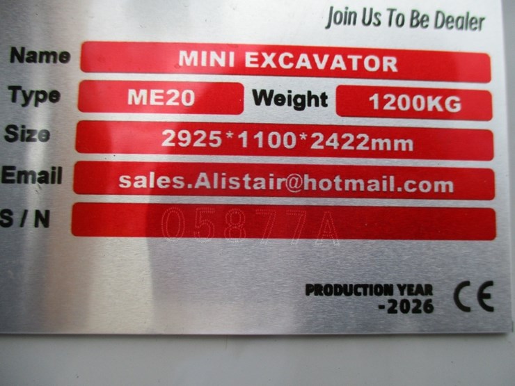 new-unused-2026-me20-mini-hydraulic-excavator,-image-15