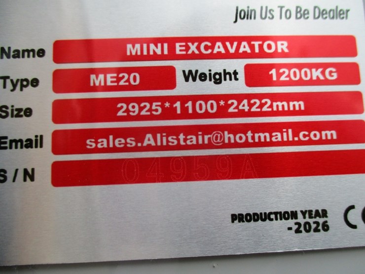 new-unused-2026-me20-mini-hydraulic-excavator,-image-14