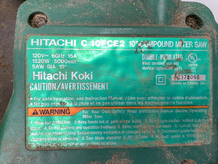 #8585-•-hitachi-koki-10"-miter-saw-image-9