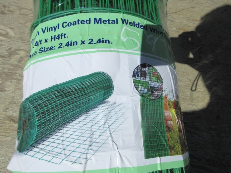 new-unused-4'-x-98'-vinyl-coated-lawn-fence-roll,-image-2
