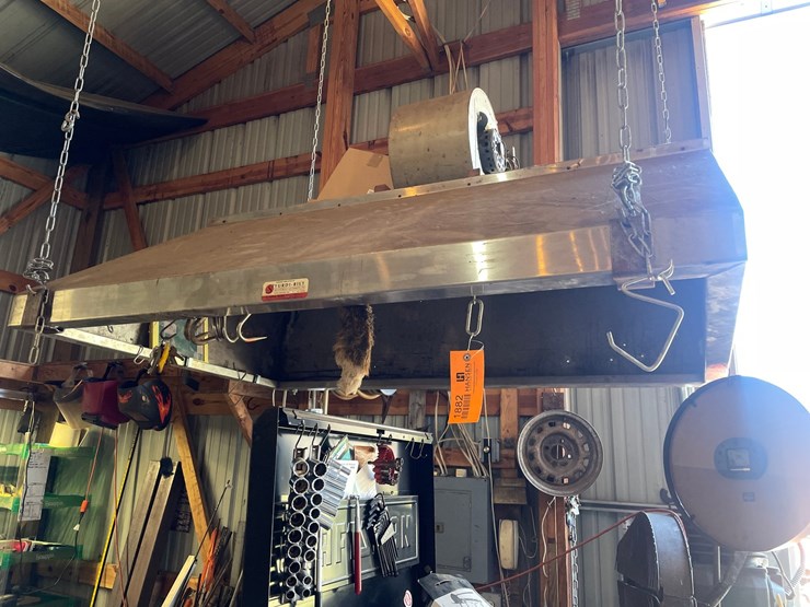 #1882-•-sturdi-bilt-stainless-steel-exhaust-hood-with-blower-fan-image-1