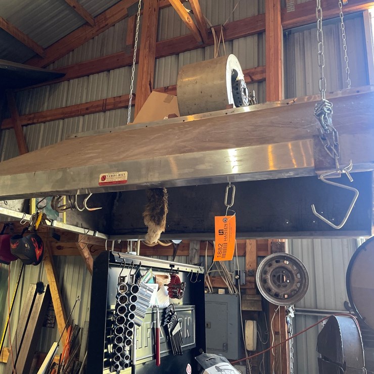#1882 • Sturdi-Bilt Stainless Steel Exhaust Hood with Blower Fan