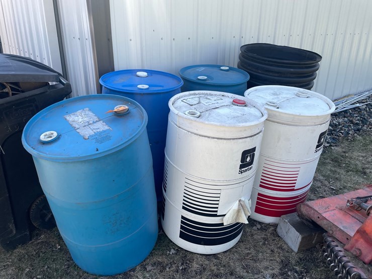 #1888-•-(5)-plastic-55-gallon-barrels-image-1