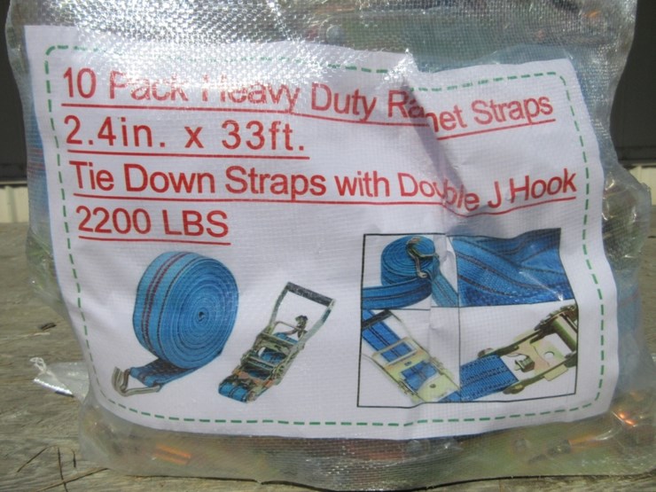 new-unused-2.4"-x-33'-hd-1-ton-ratchet-straps,-image-3