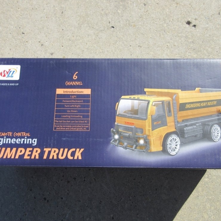 New Unused Remote Control Toy Dump Truck,