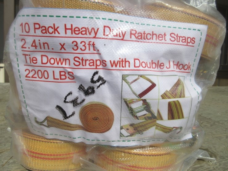 new-unused-2.4"-x-33'-hd-1-ton-ratchet-straps,-image-3
