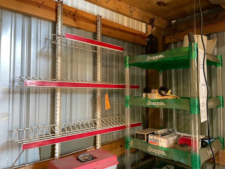 #1861-•-metal-hanging-wire-shelving-rack-and-snapple-rack-image-1