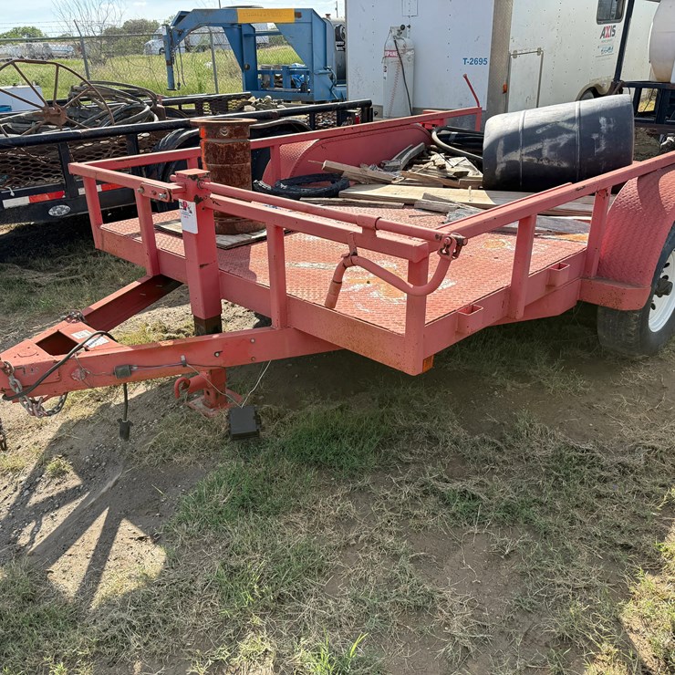 2018 SHOP 12’ X 82” T/A BP STEEL BED UTILITY TRAILER