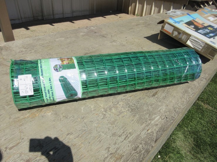 new-unused-4'-x-98'-vinyl-coated-lawn-fence-roll,-image-1