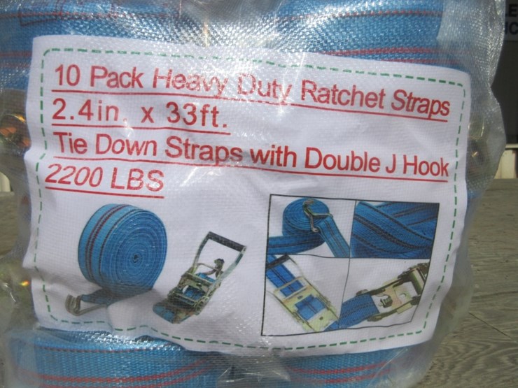 new-unused-2.4"-x-33'-hd-1-ton-ratchet-straps,-image-3