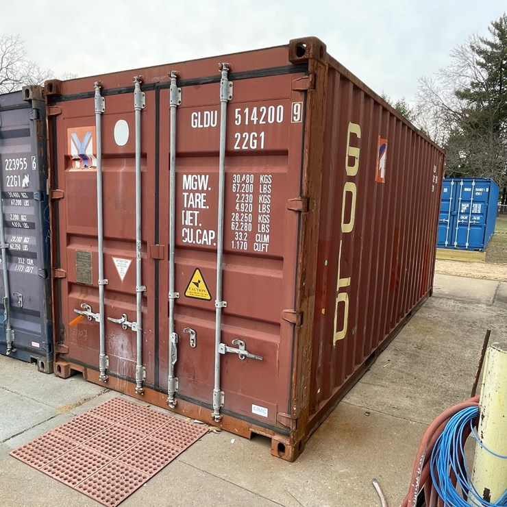 #3286 • Red Shipping Container