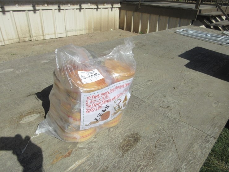 new-unused-2.4"-x-33'-hd-1-ton-ratchet-straps,-image-1